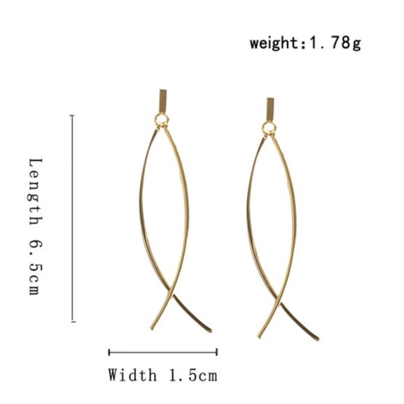 💙💕LAST ONE Minimalist Wire Earrings - Picture 7 of 11